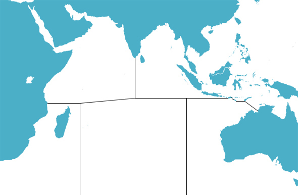 Indian Ocean subzones map