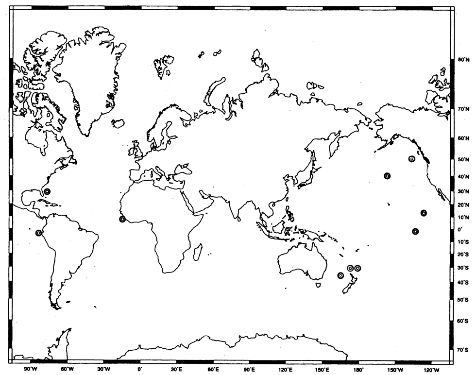 Species Triconia derivata - Distribution map 2
