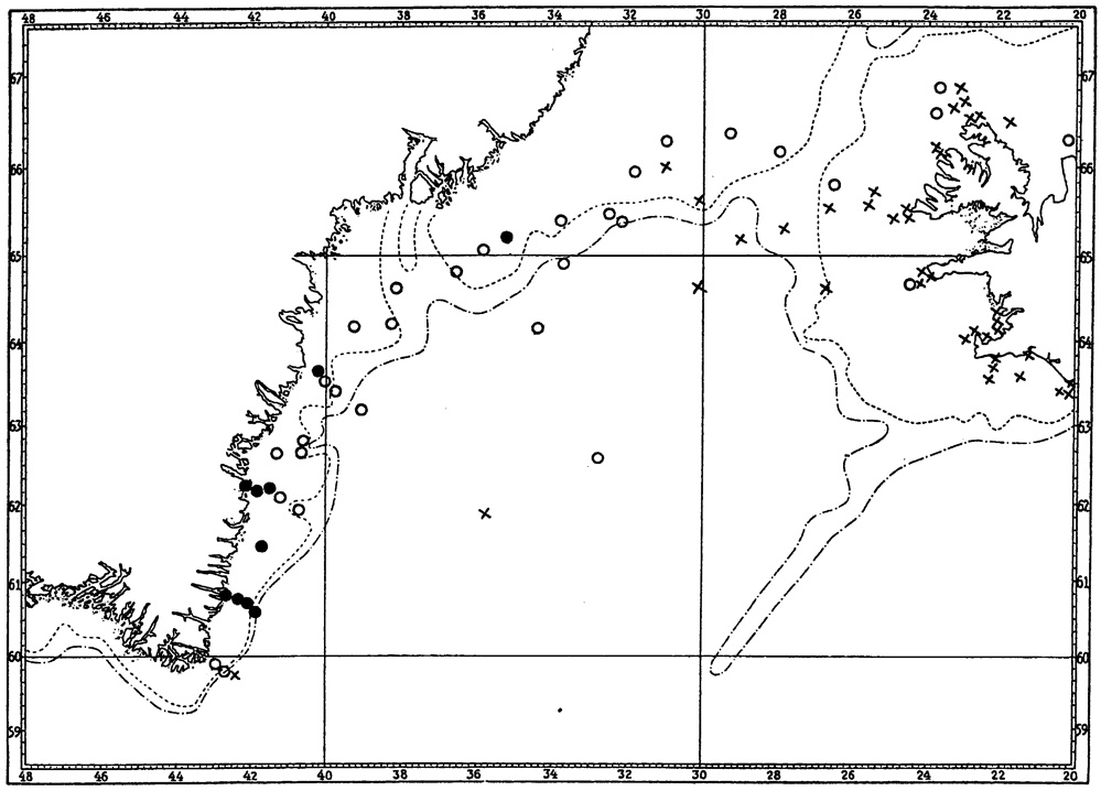Species Triconia borealis - Distribution map 3