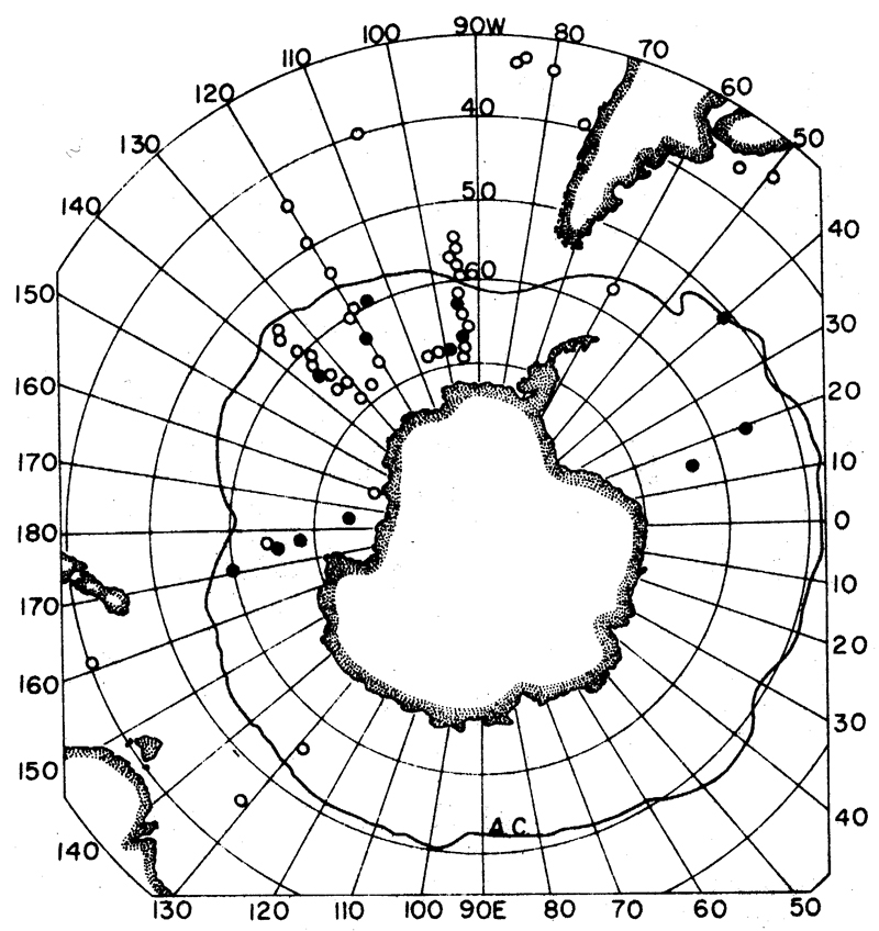 Espce Paraeuchaeta eltaninae - Carte de distribution 3
