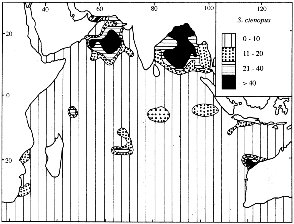 Species Scolecitrichopsis ctenopus - Distribution map 3