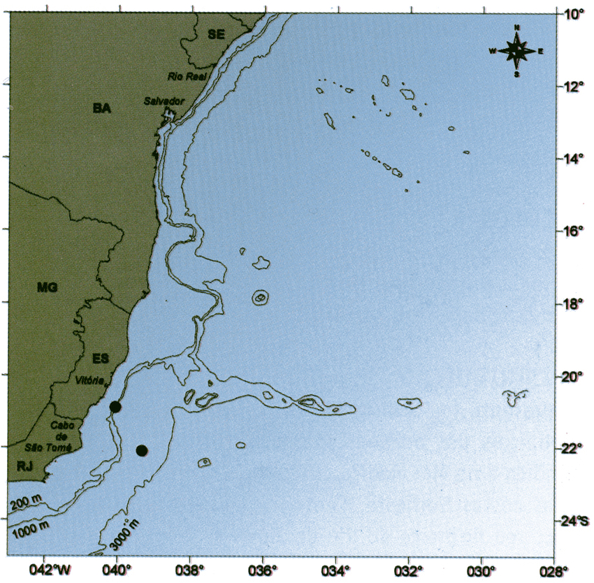 Species Gaetanus minor - Distribution map 4