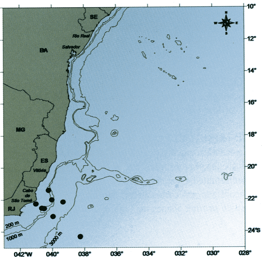 Species Ctenocalanus citer - Distribution map 4