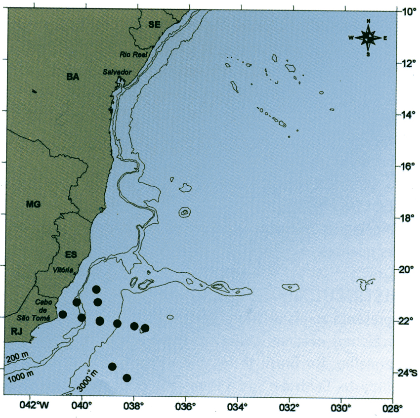Species Paracalanus nanus - Distribution map 4