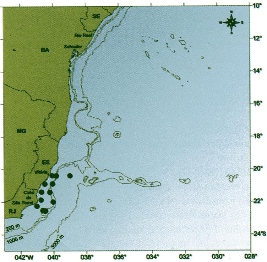 Species Paracalanus quasimodo - Distribution map 3