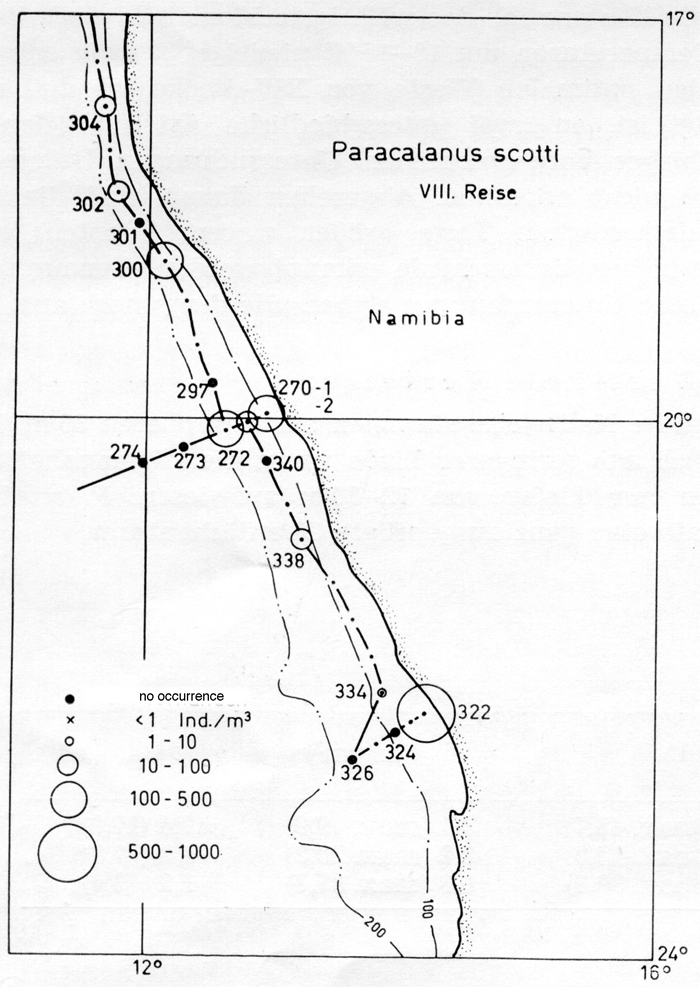 Species Parvocalanus scotti - Distribution map 4