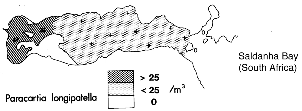 Espce Paracartia longipatella - Carte de distribution 2