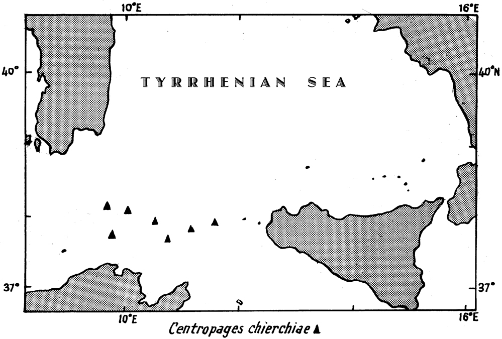 Species Centropages chierchiae - Distribution map 7