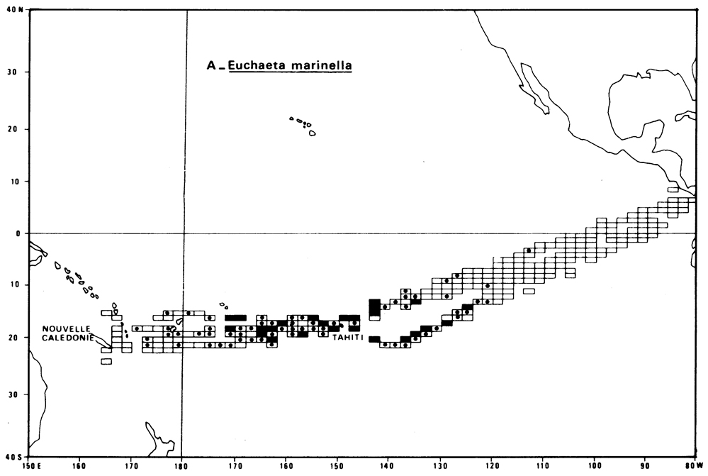 Espce Euchaeta marinella - Carte de distribution 3