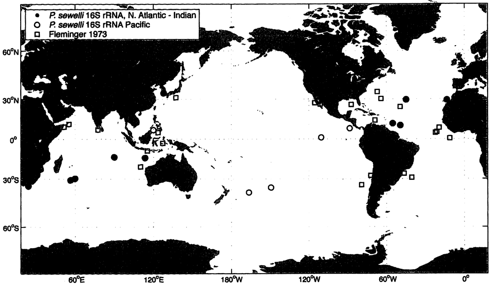 Species Pareucalanus sewelli - Distribution map 5