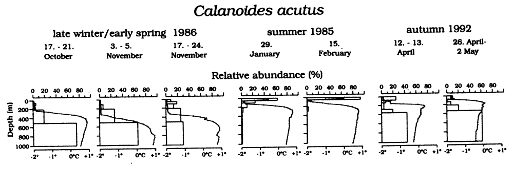 Espce Calanoides acutus - Carte de distribution 15