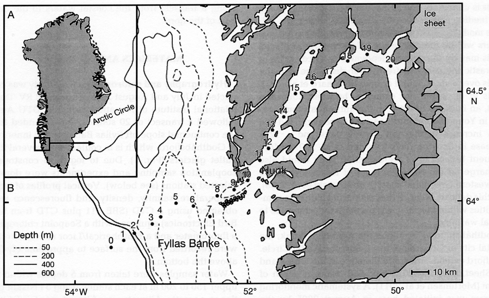 Species Metridia longa - Distribution map 9