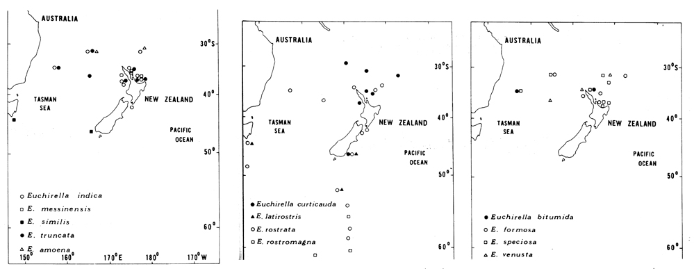 Species Euchirella bitumida - Distribution map 3