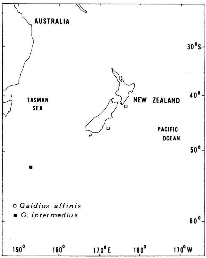 Species Gaetanus brevispinus - Distribution map 6