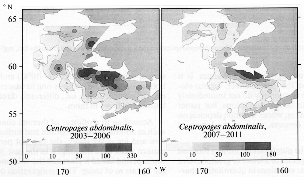 Species Centropages abdominalis - Distribution map 9