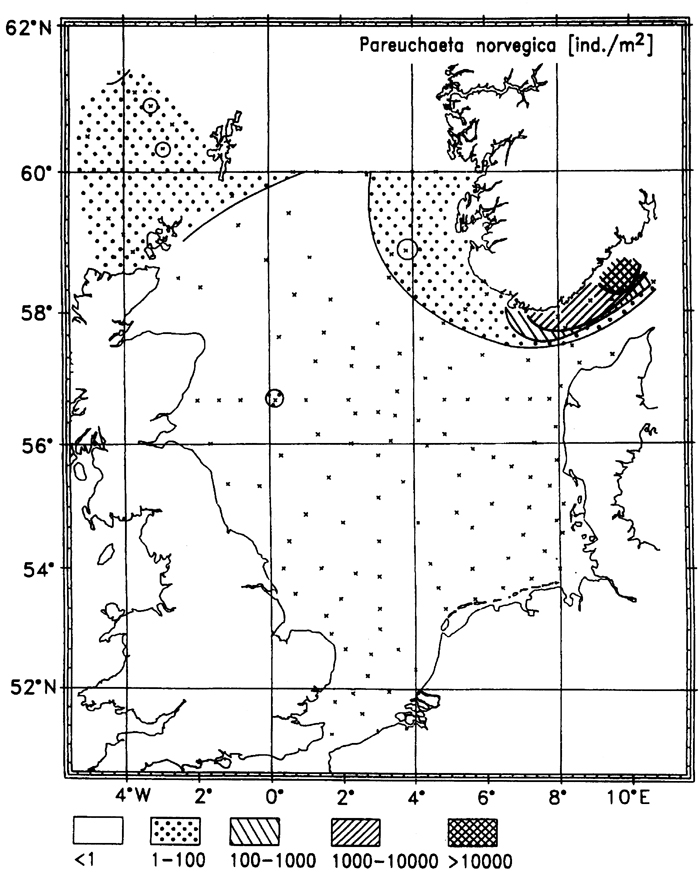 Espce Paraeuchaeta norvegica - Carte de distribution 10