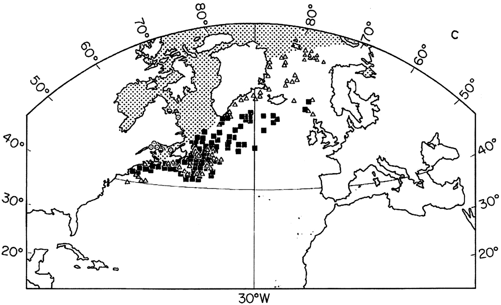 Species Calanus glacialis - Distribution map 20