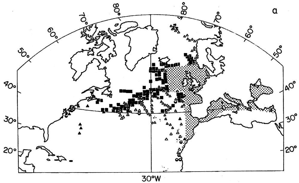 Species Calanus helgolandicus - Distribution map 18