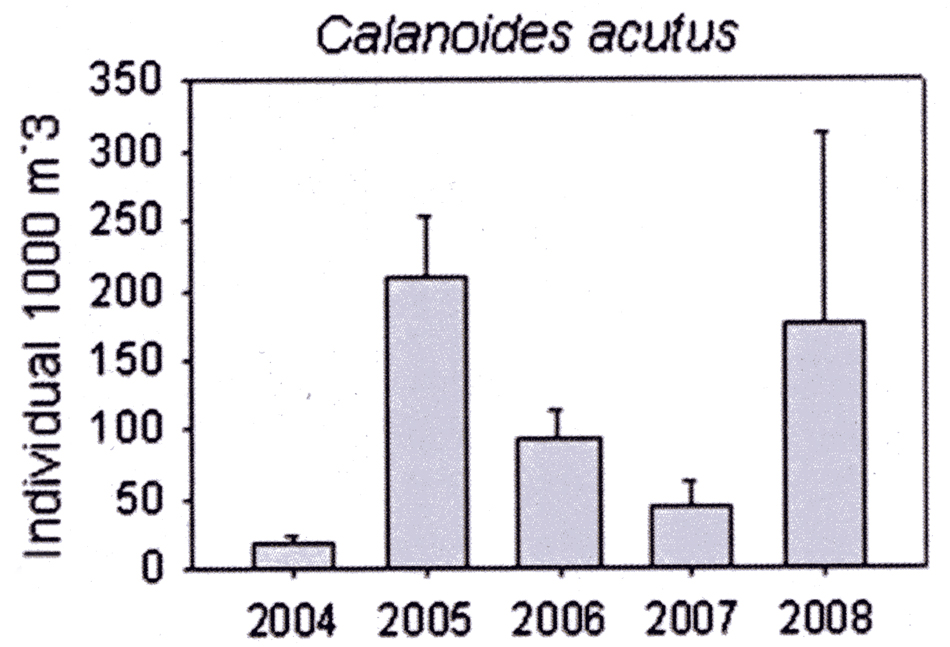 Espce Calanoides acutus - Carte de distribution 44