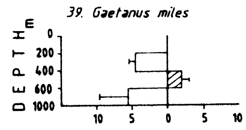Espce Gaetanus miles - Carte de distribution 3