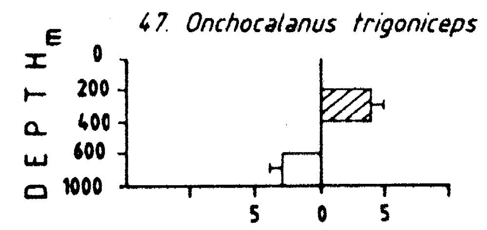 Species Onchocalanus trigoniceps - Distribution map 4