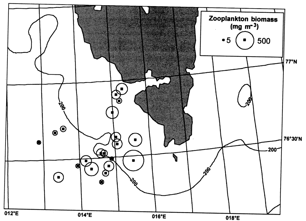 Species Calanus glacialis - Distribution map 82