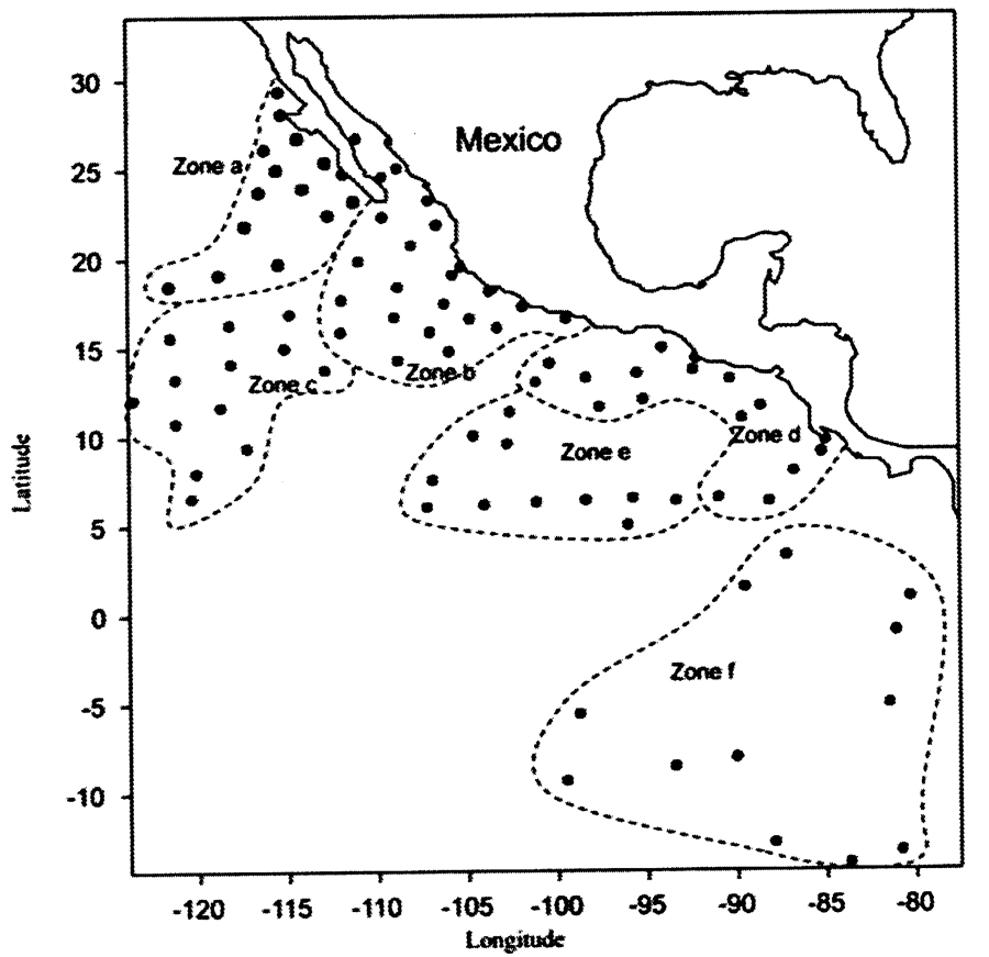 Espce Pleuromamma robusta - Carte de distribution 13