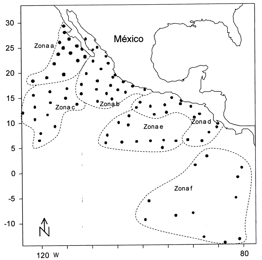 Species Subeucalanus subcrassus - Distribution map 11
