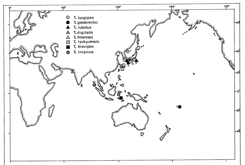 Species Tortanus (Atortus) ryukyuensis - Distribution map 2