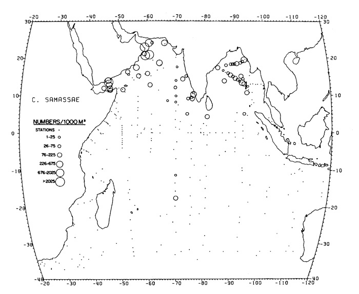 Species Candacia samassae - Distribution map 2