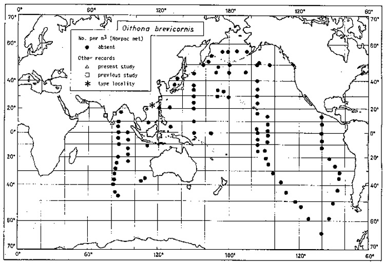 Species Oithona brevicornis - Distribution map 3