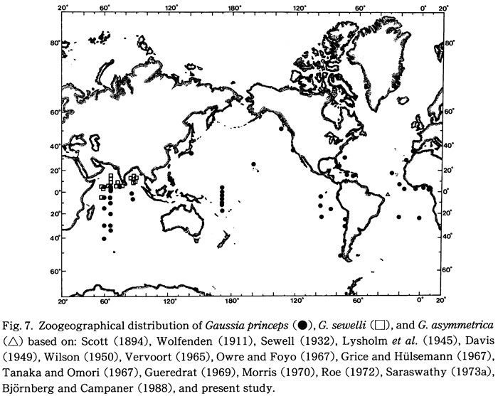 Species Gaussia asymmetrica - Distribution map 2