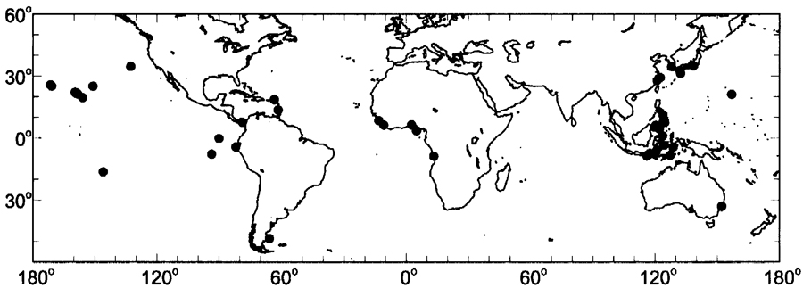 Species Pontella securifer - Distribution map 4