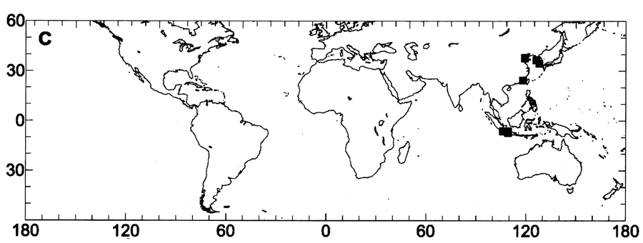 Species Pontella latifurca - Distribution map 2