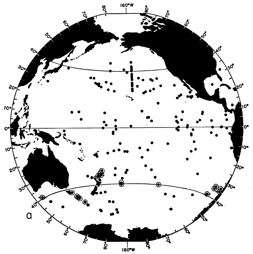 Espce Clausocalanus ingens - Carte de distribution 4