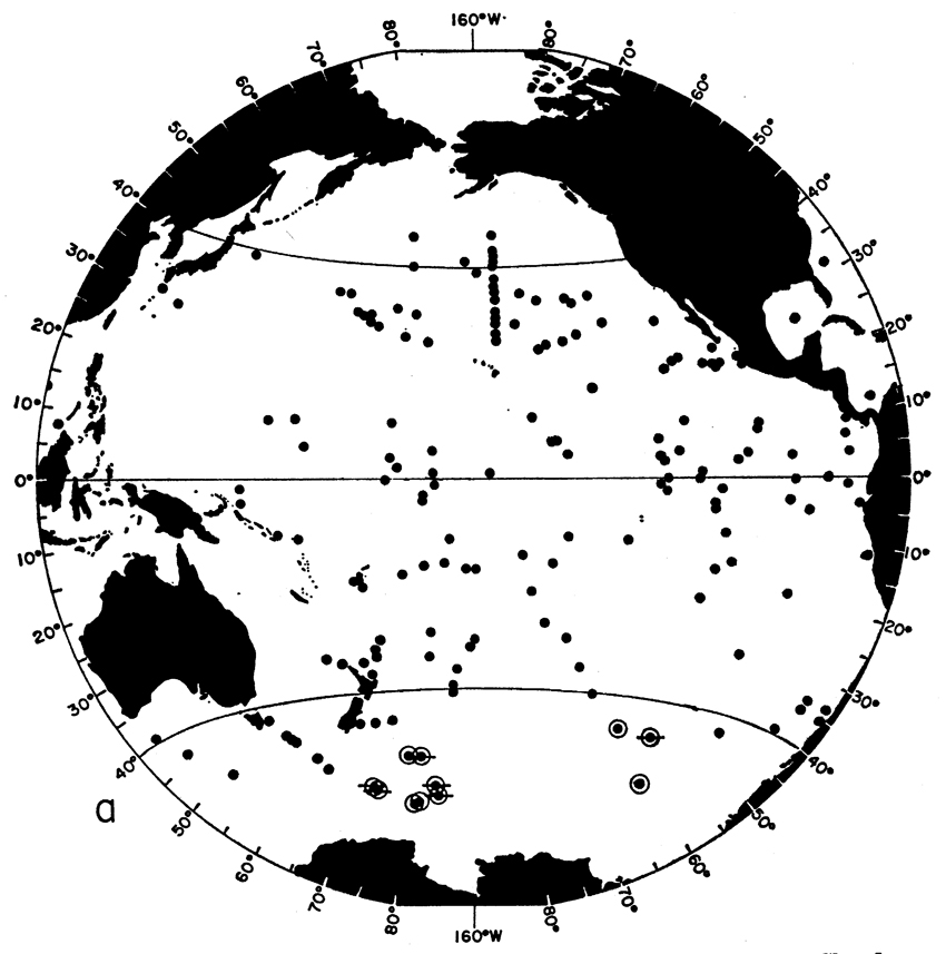 Species Clausocalanus laticeps - Distribution map 4