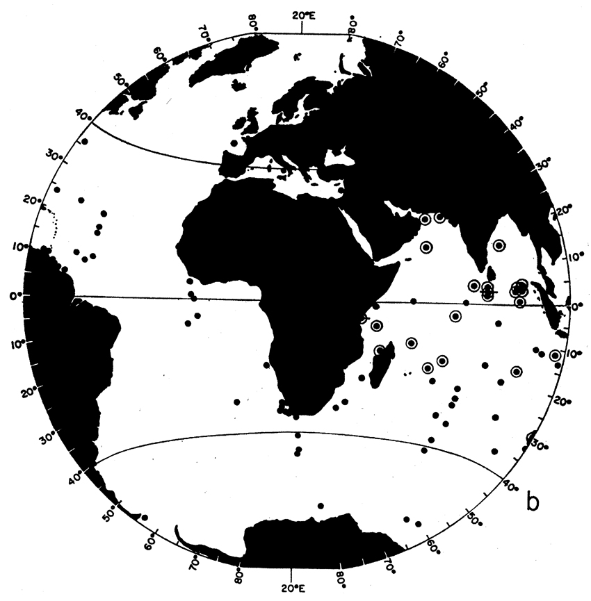 Espce Clausocalanus farrani - Carte de distribution 4
