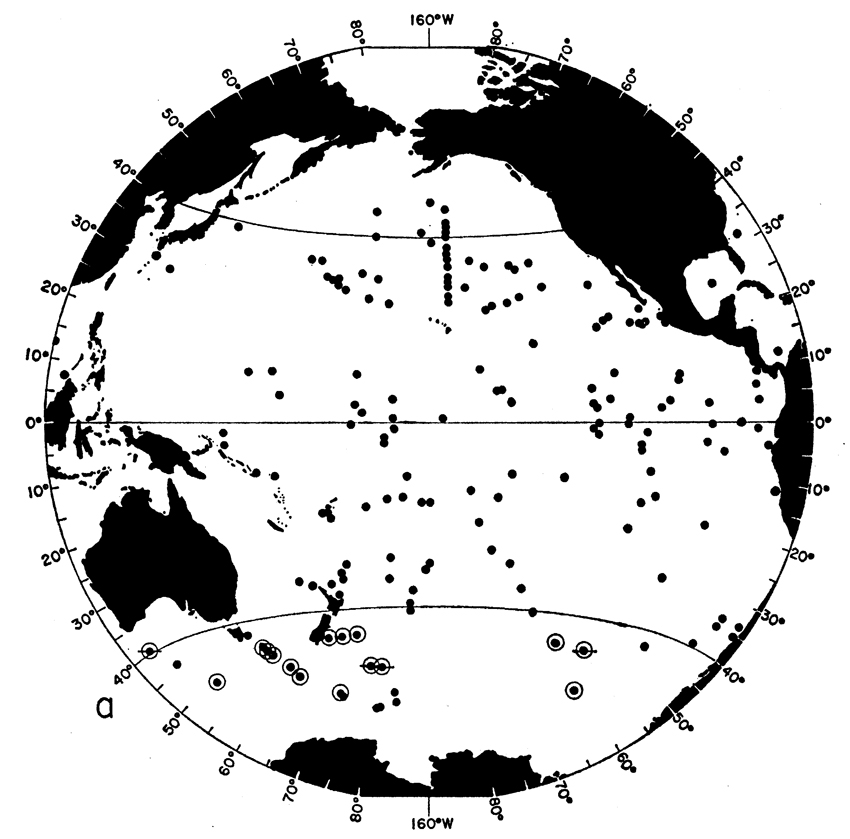 Species Clausocalanus brevipes - Distribution map 4